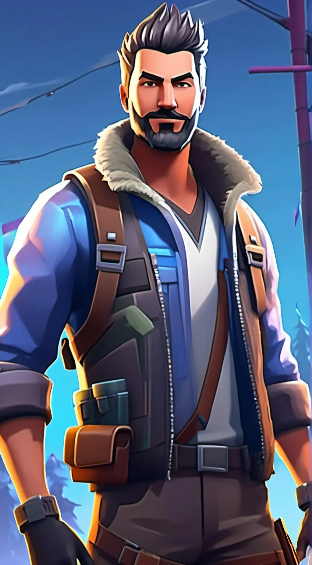 ai character: fortnite dude background