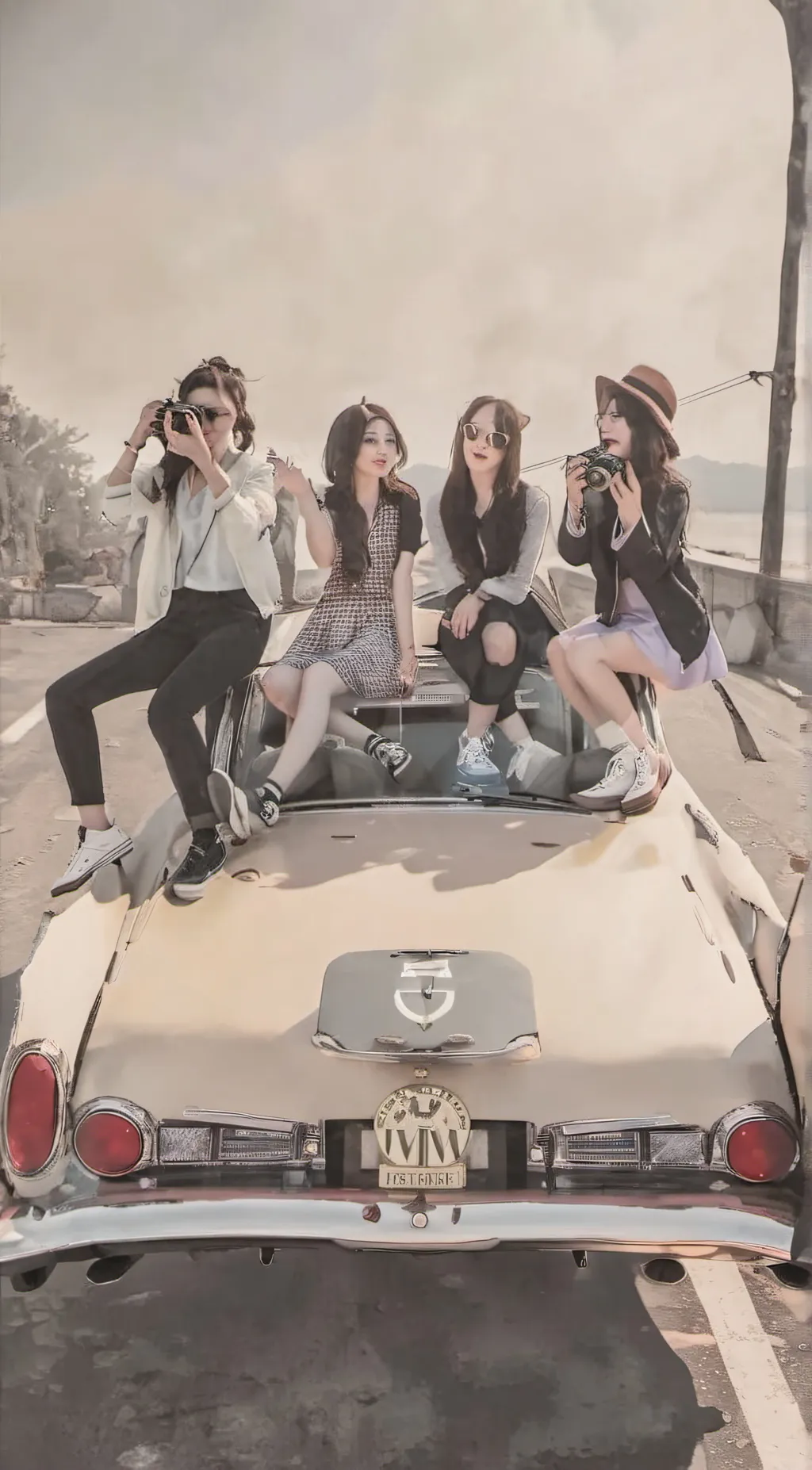 ai character: Girlw background