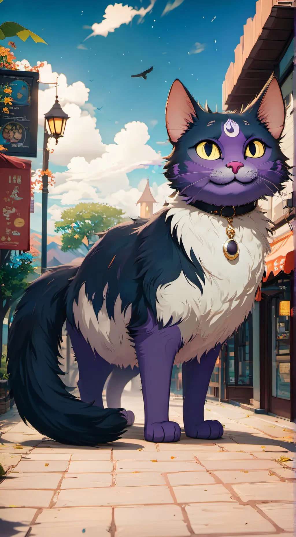 ai character: Cat nap  background