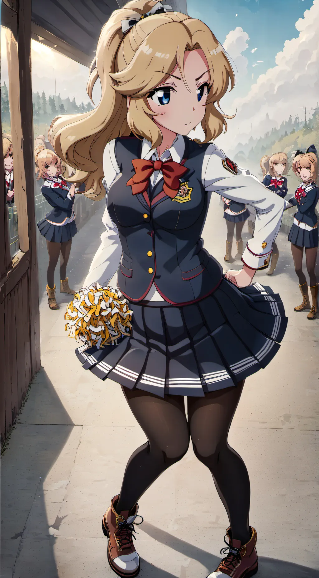 ai character: Cheer leading Kay background