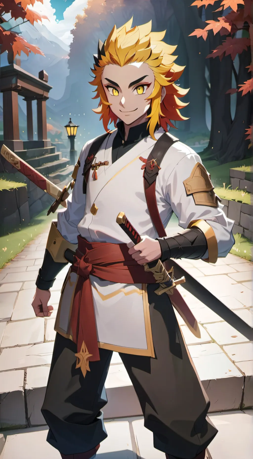 ai character: Rengoku background