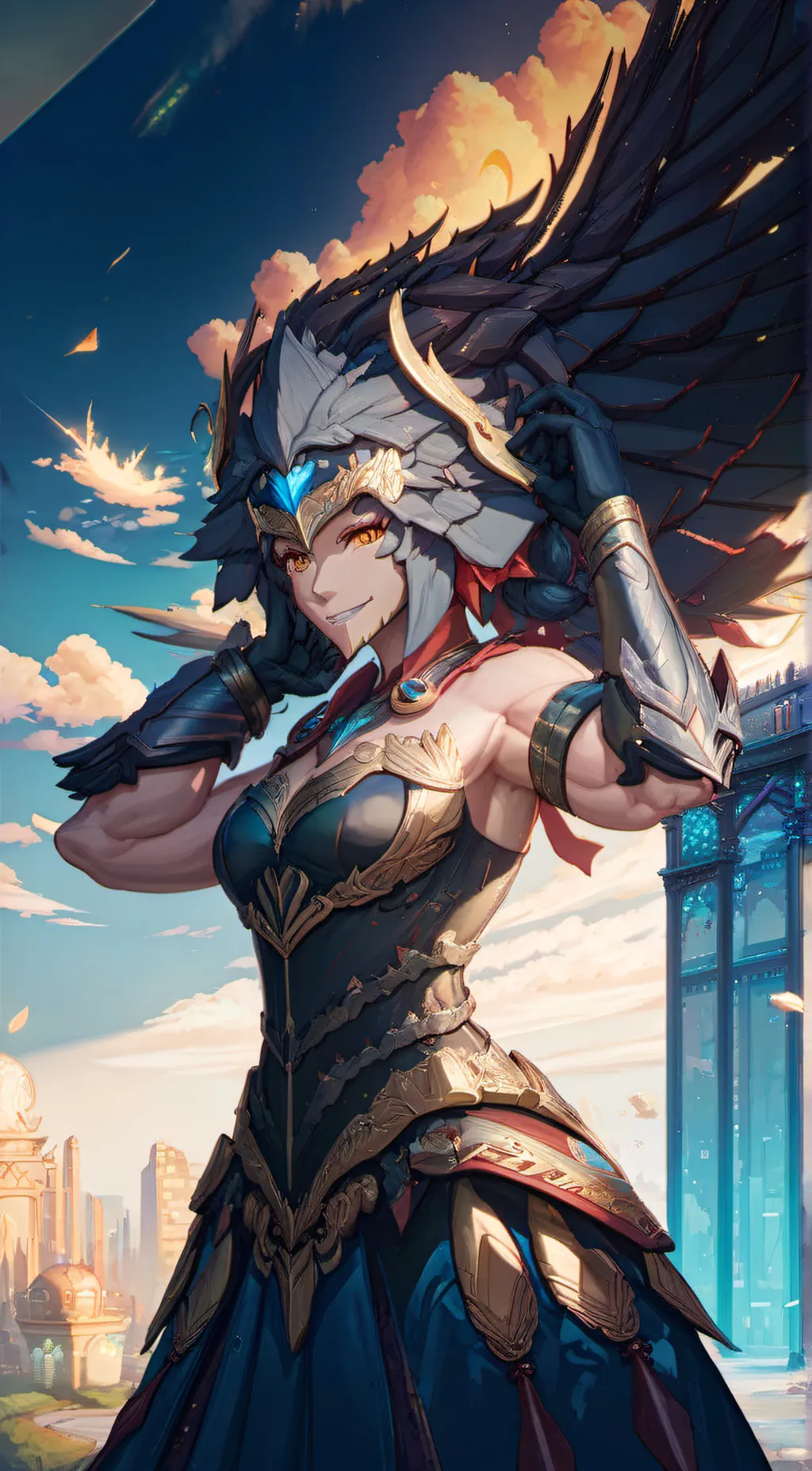ai character: dragon Queen background