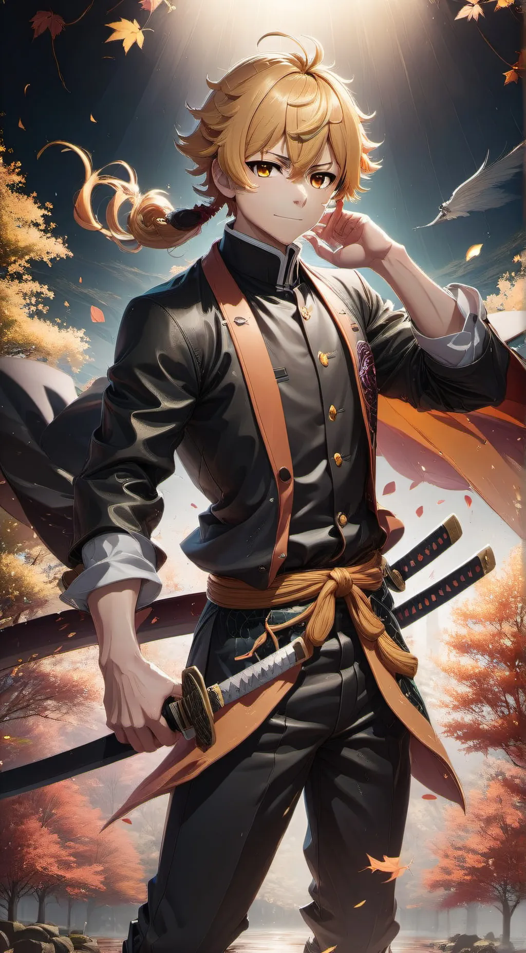 ai character: Zenitsu Agatsuma background