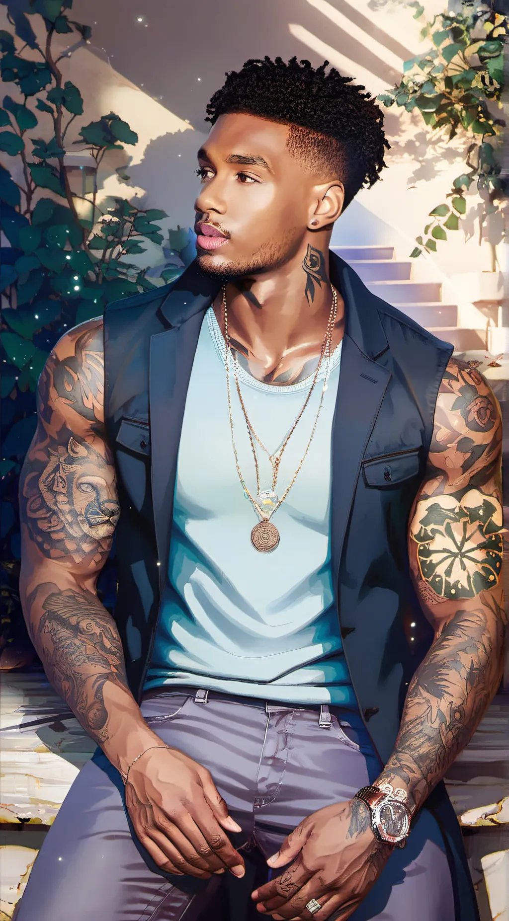 ai character: daimon background