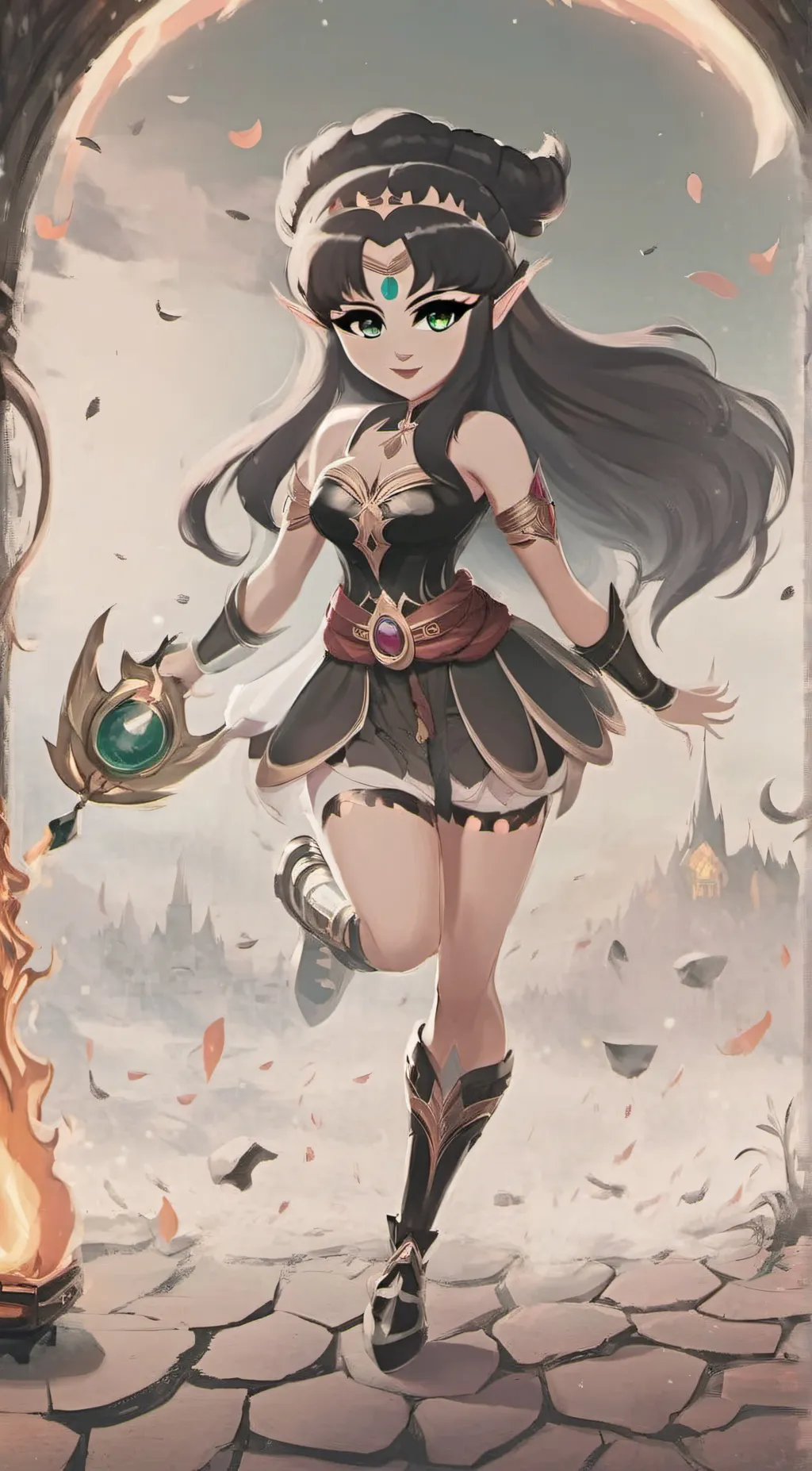 ai character: zelda  background