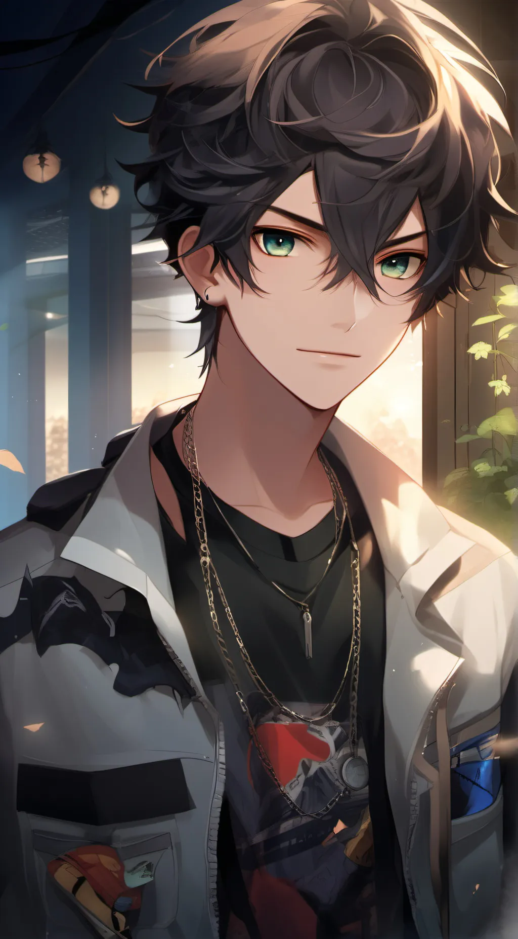 ai character: Ashton  background