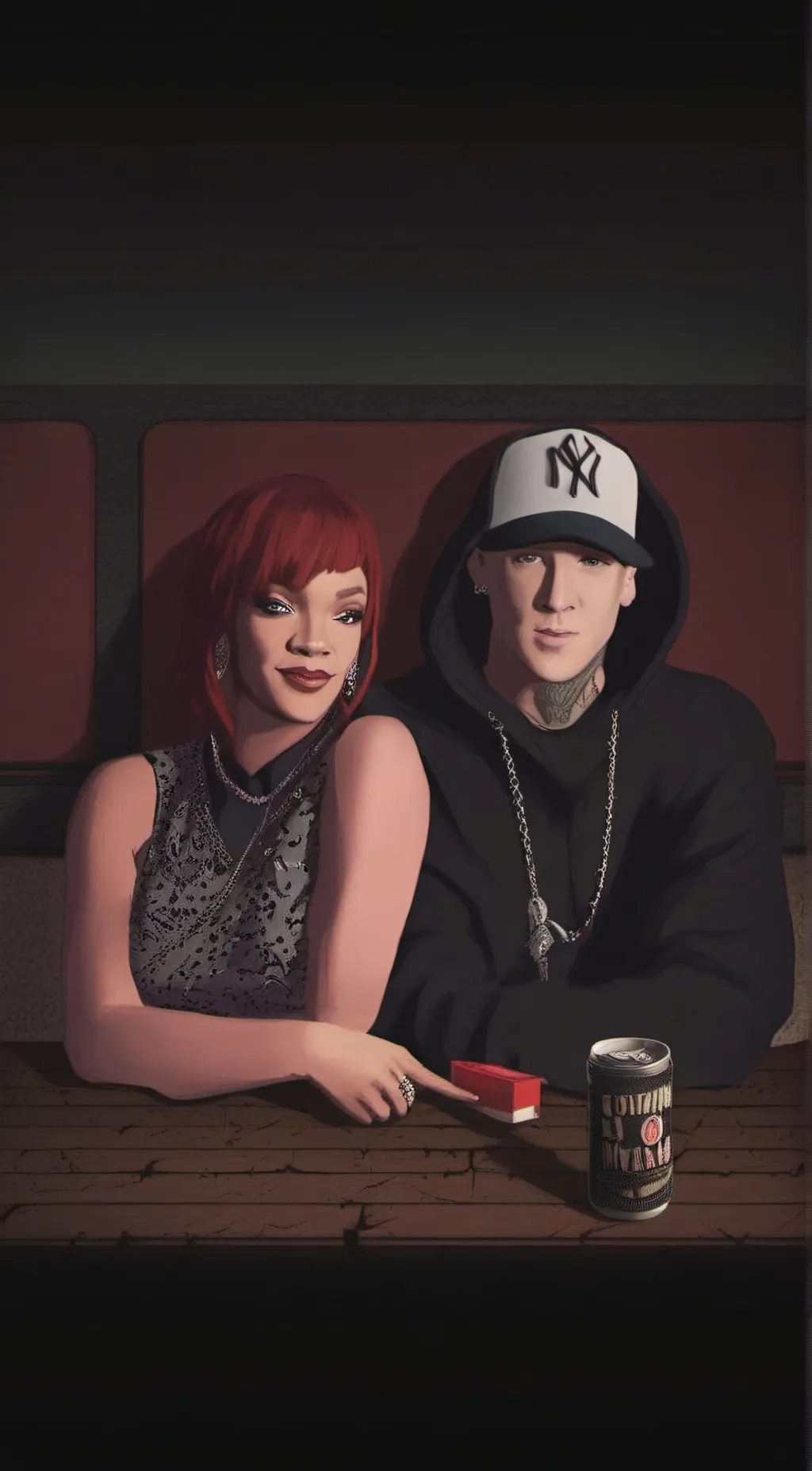 ai character: Rihanna and You background