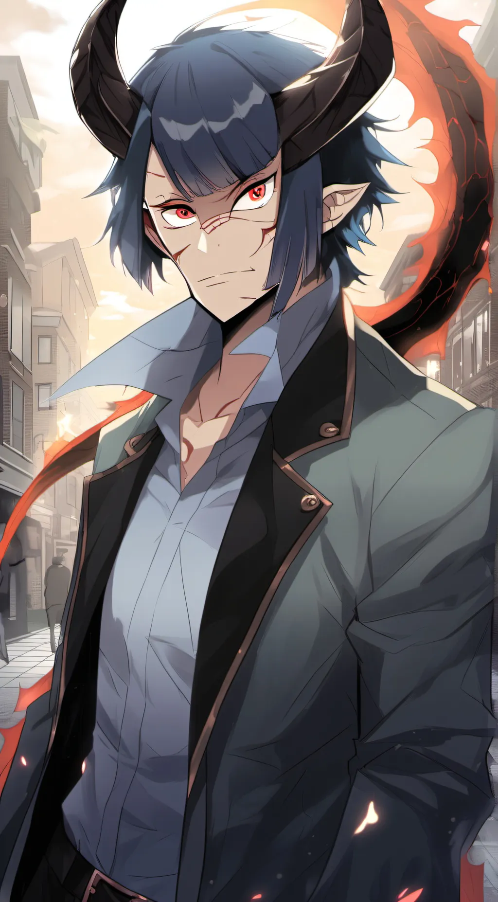 ai character: mark background