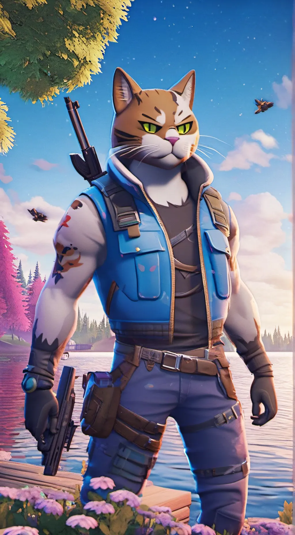 ai character: Fortnite background