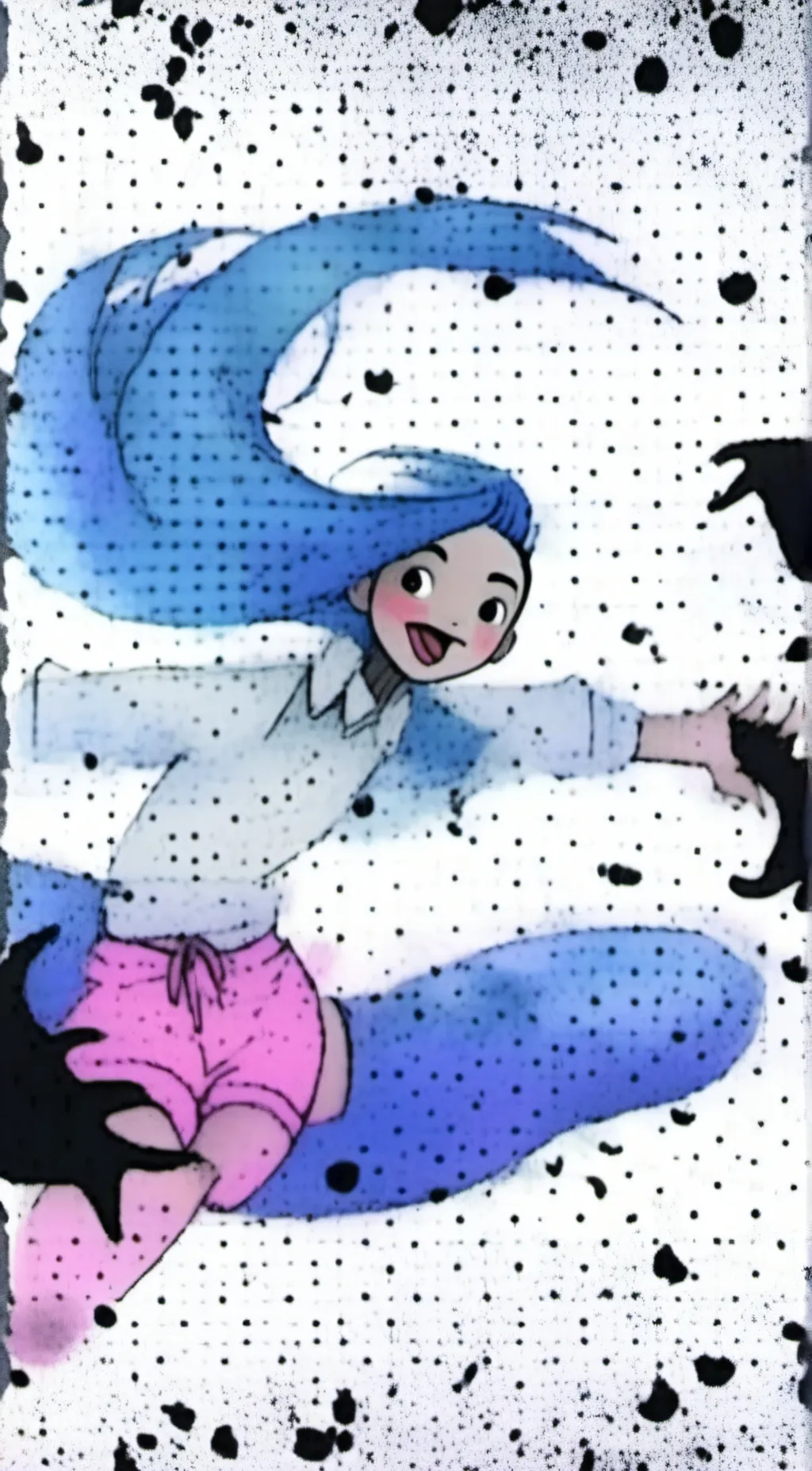 ai character: Stitch background