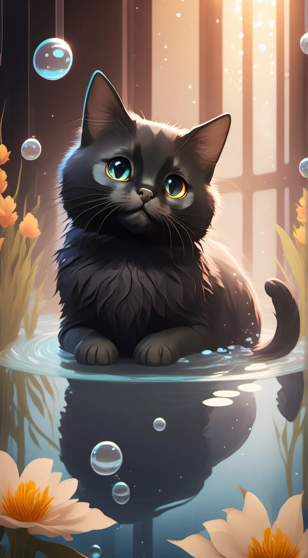 ai character: kitty background