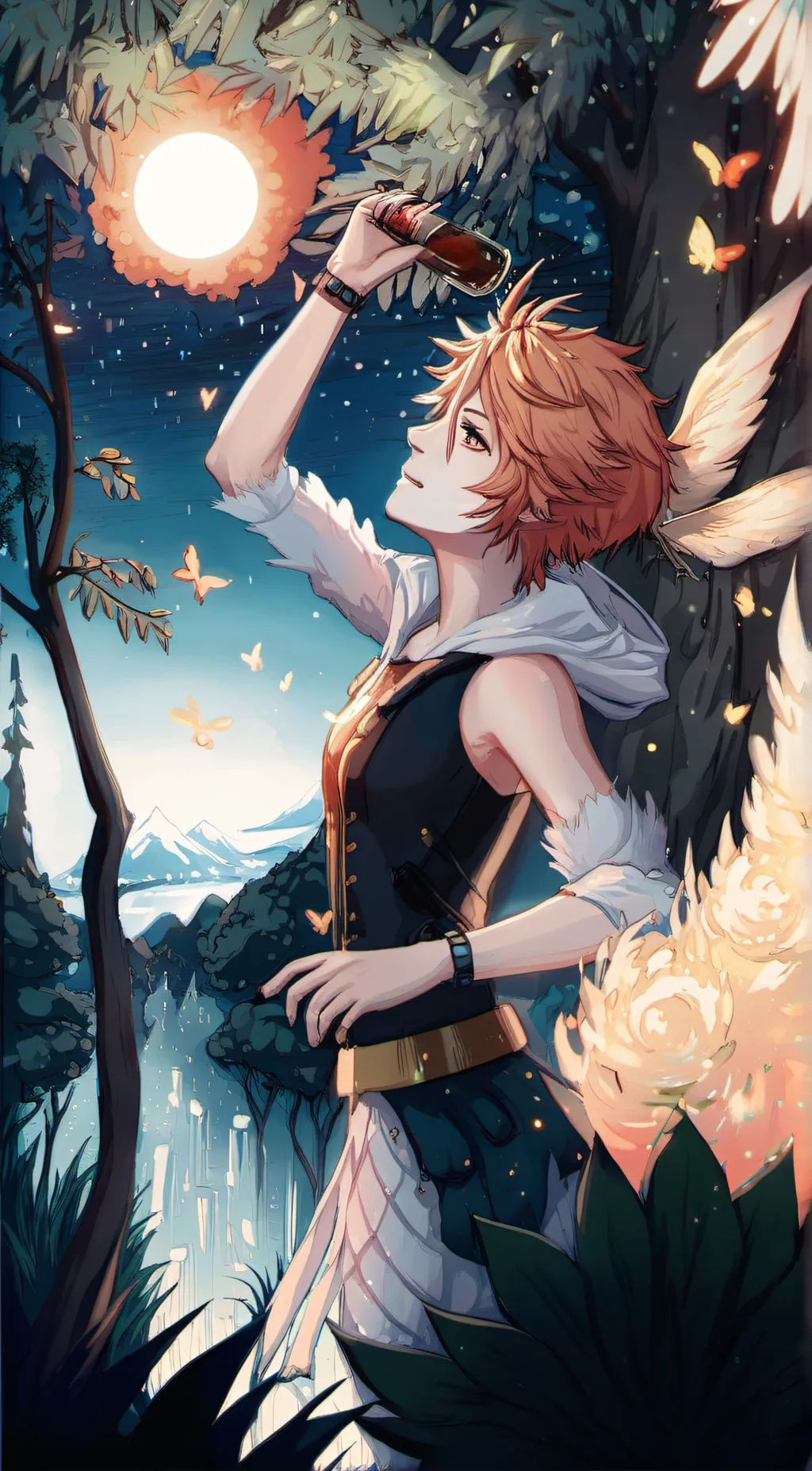 ai character: luna background