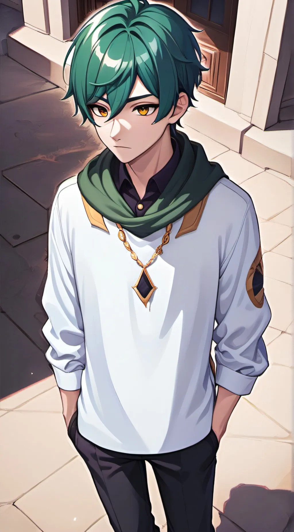 ai character: Niko  background