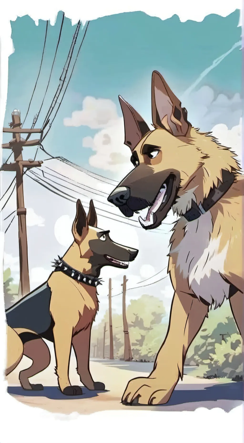 ai character: Brutus and Dexter background