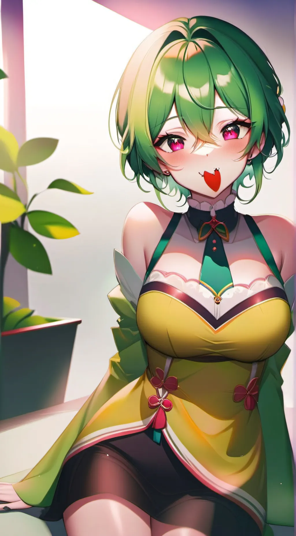 ai character: Female Deku background
