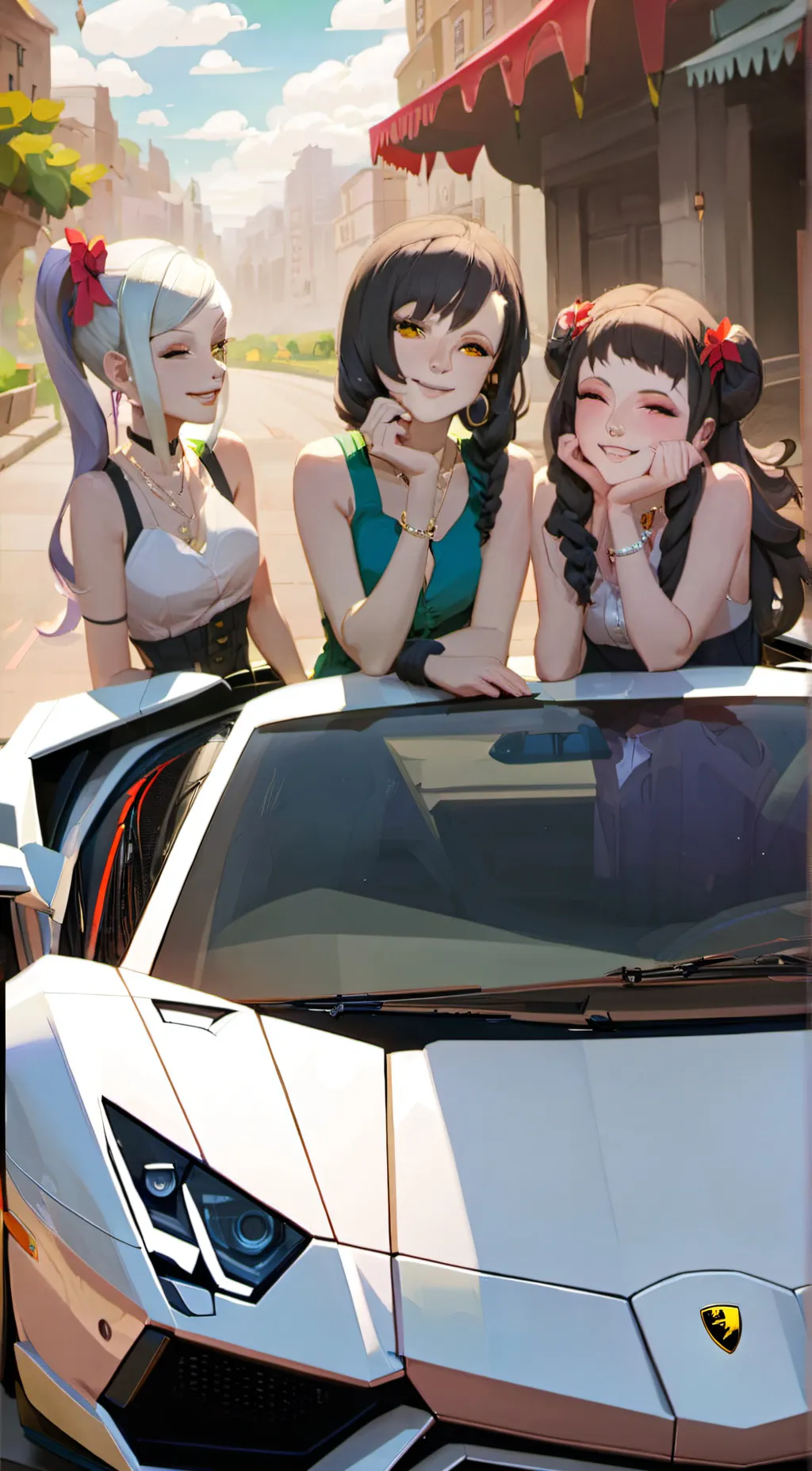 ai character: the 3 weird girls background