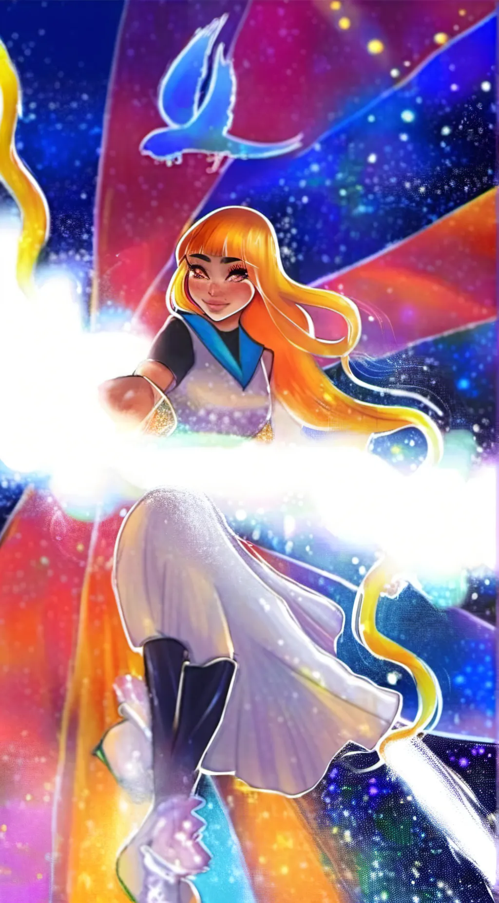 ai character: Moonlight & sunny background