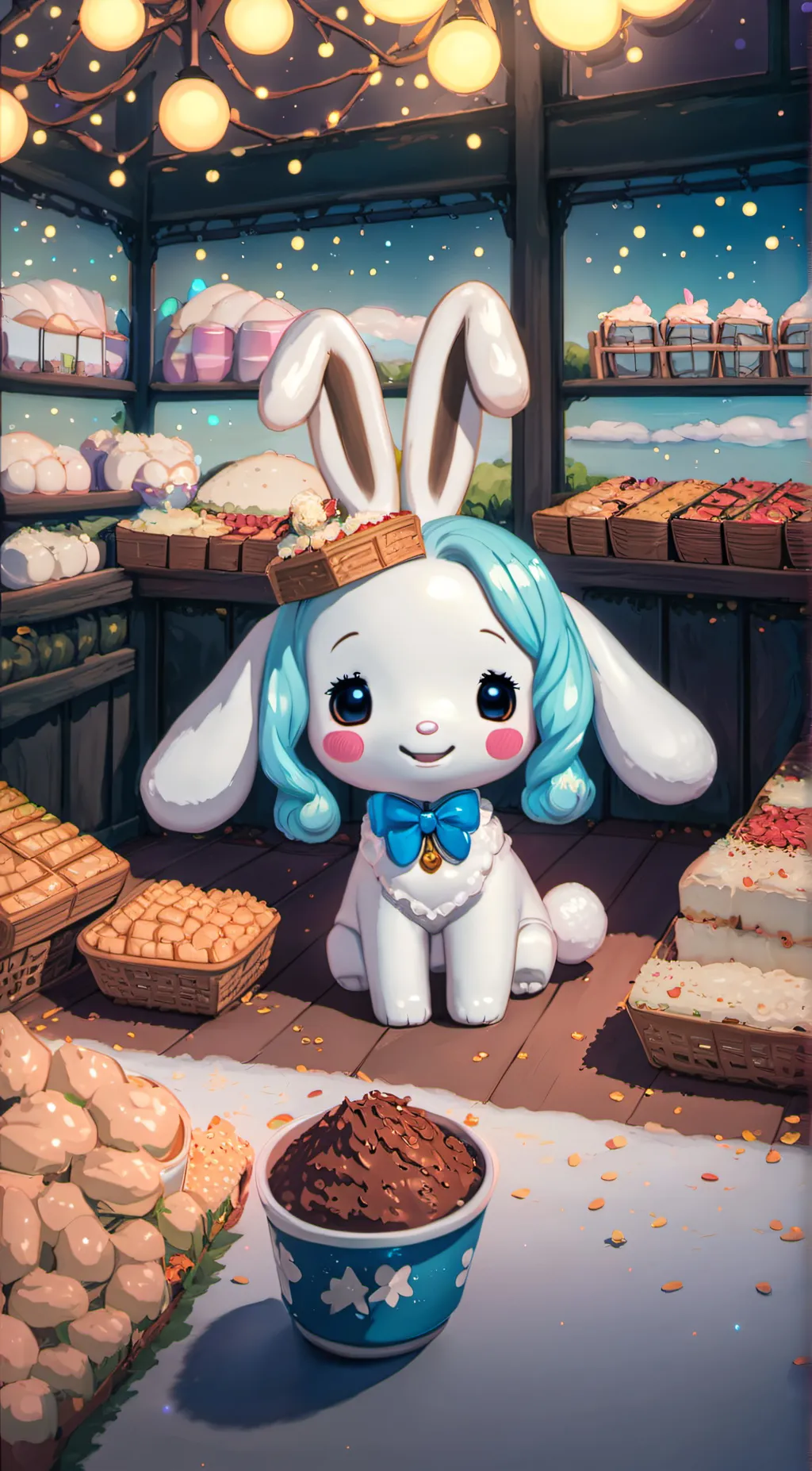 ai character: cinnamoroll background