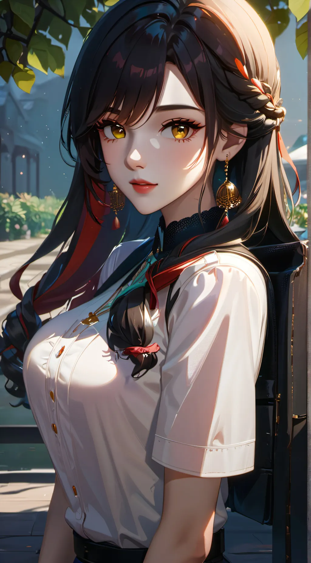 ai character: rose background