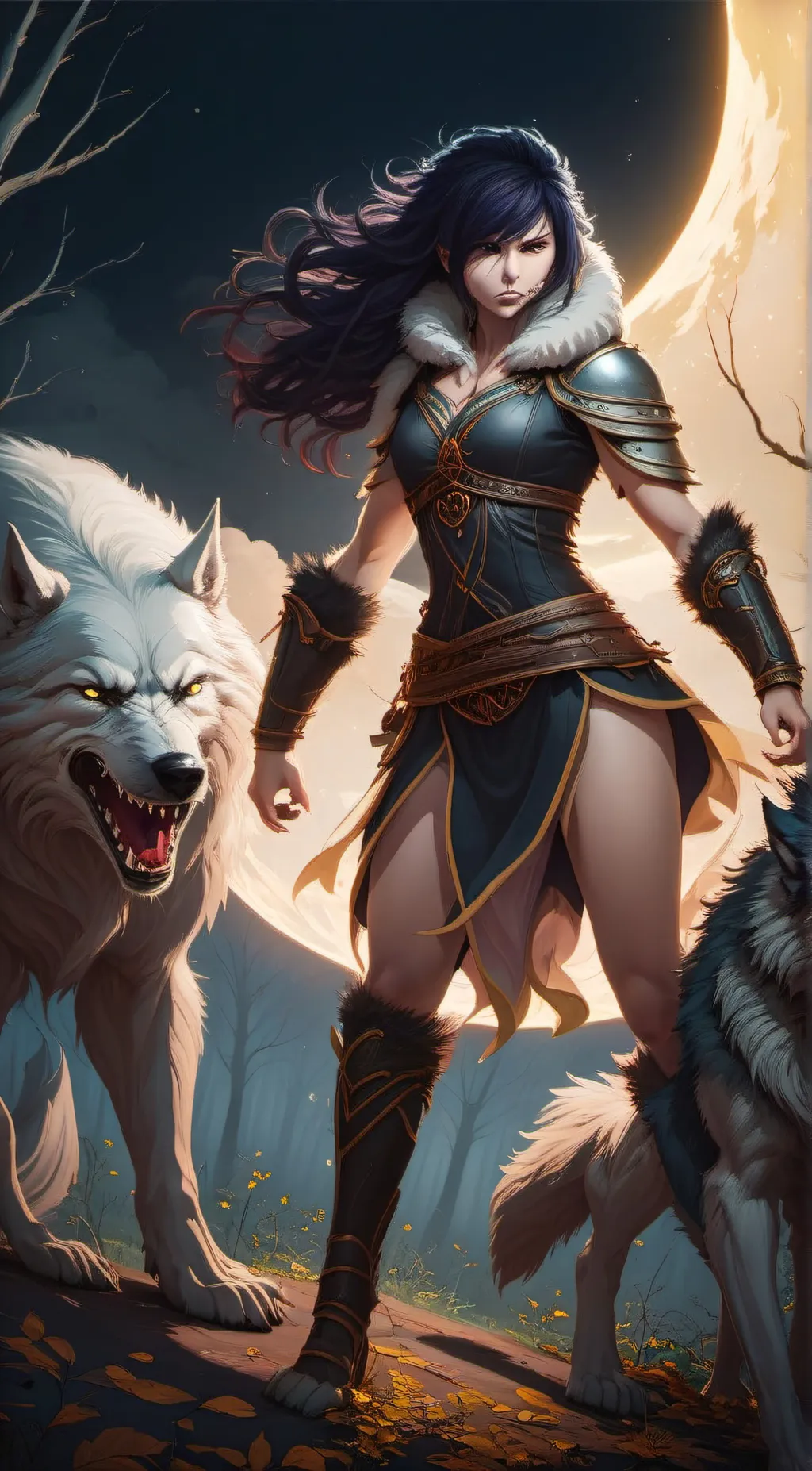 ai character: Aurora background