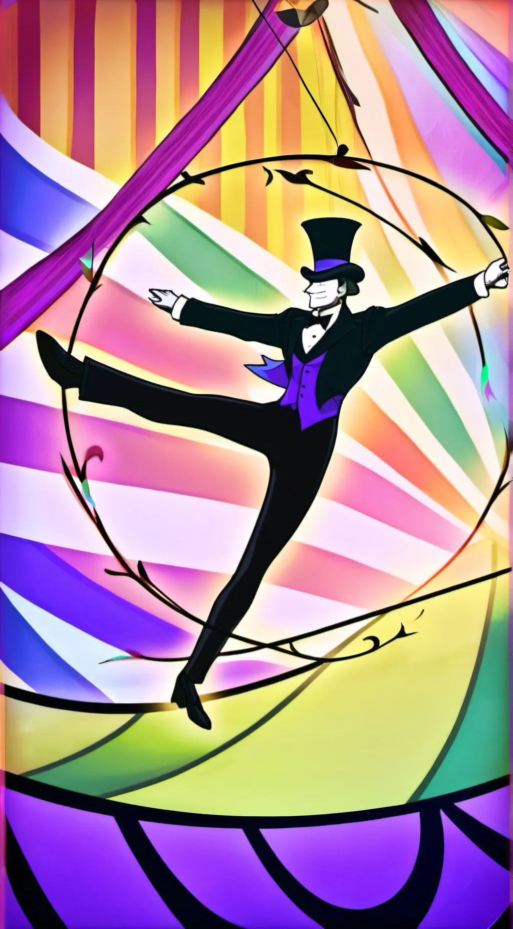 ai character: Digital circus  background