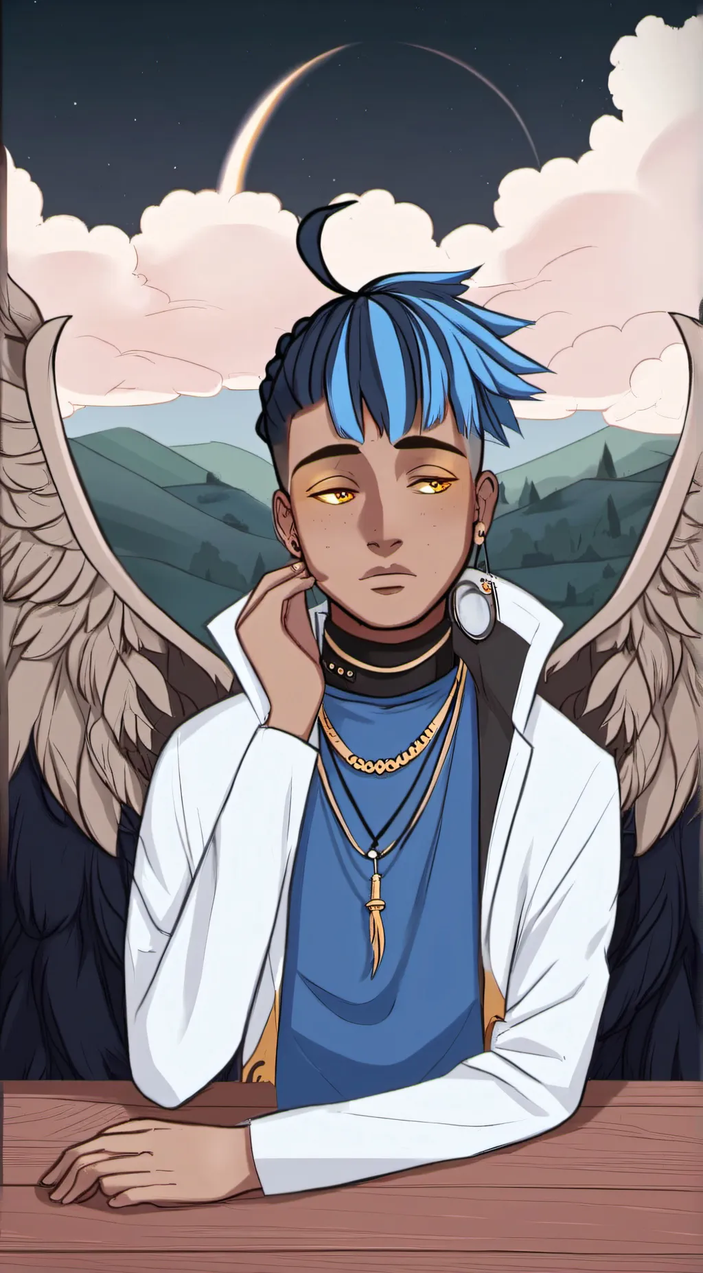 ai character: XXXTENTACION background