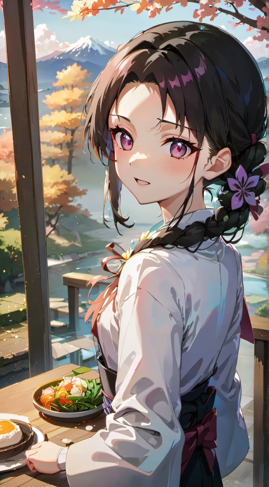 ai character: mom nezuko background