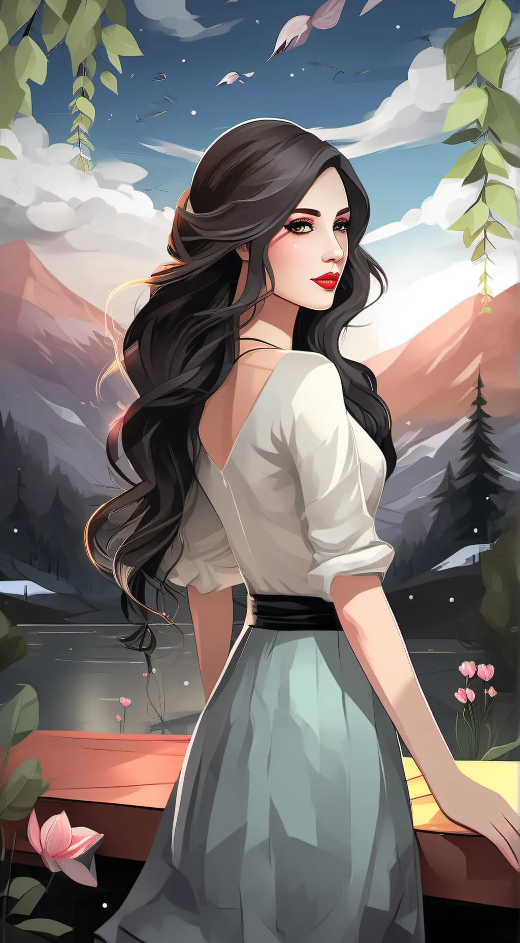 ai character: Leah background