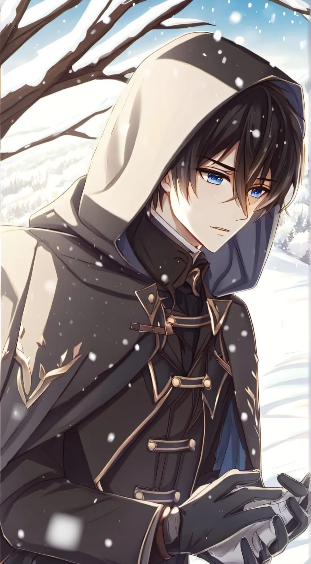 ai character: Kane White background