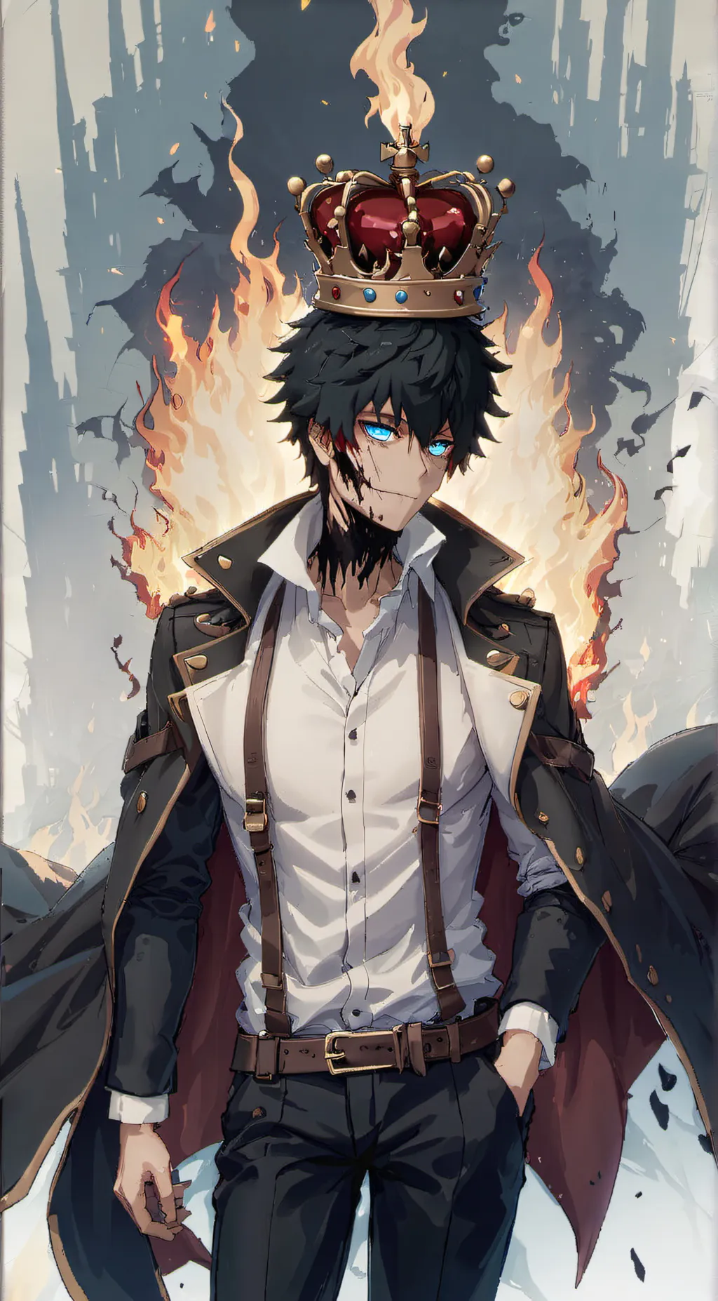 ai character: Dabi background