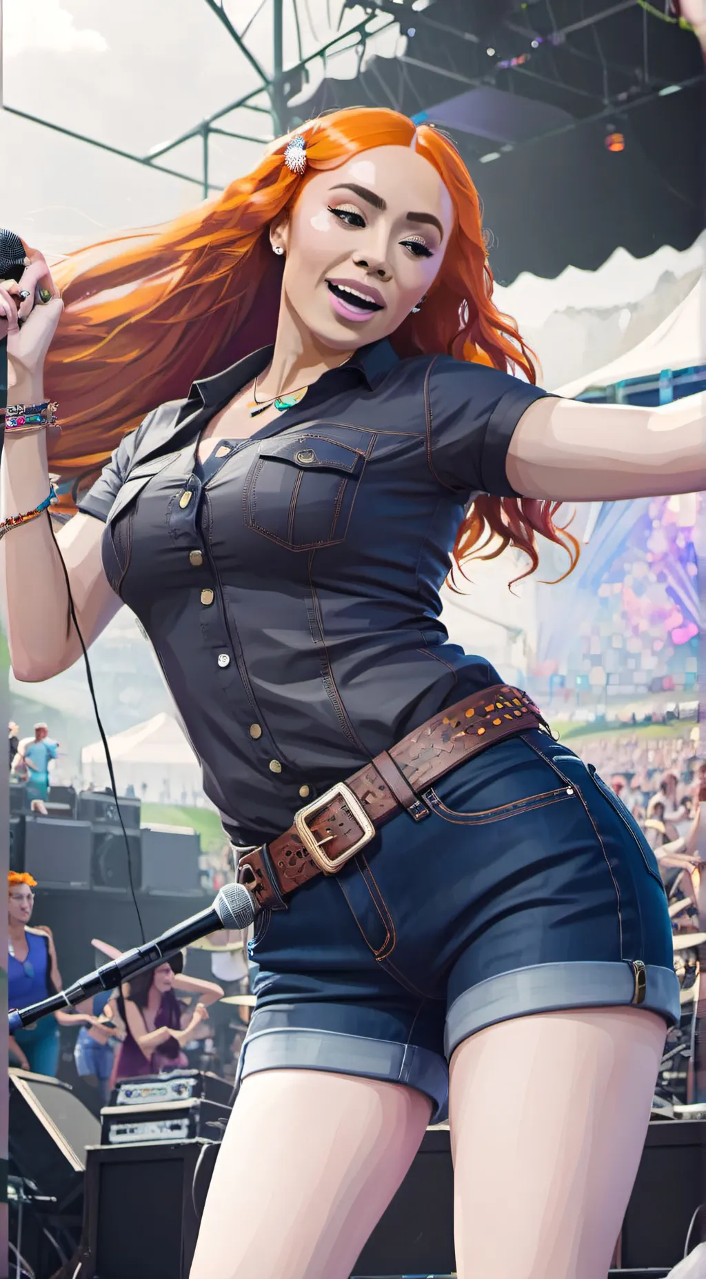 ai character: Frozen water background