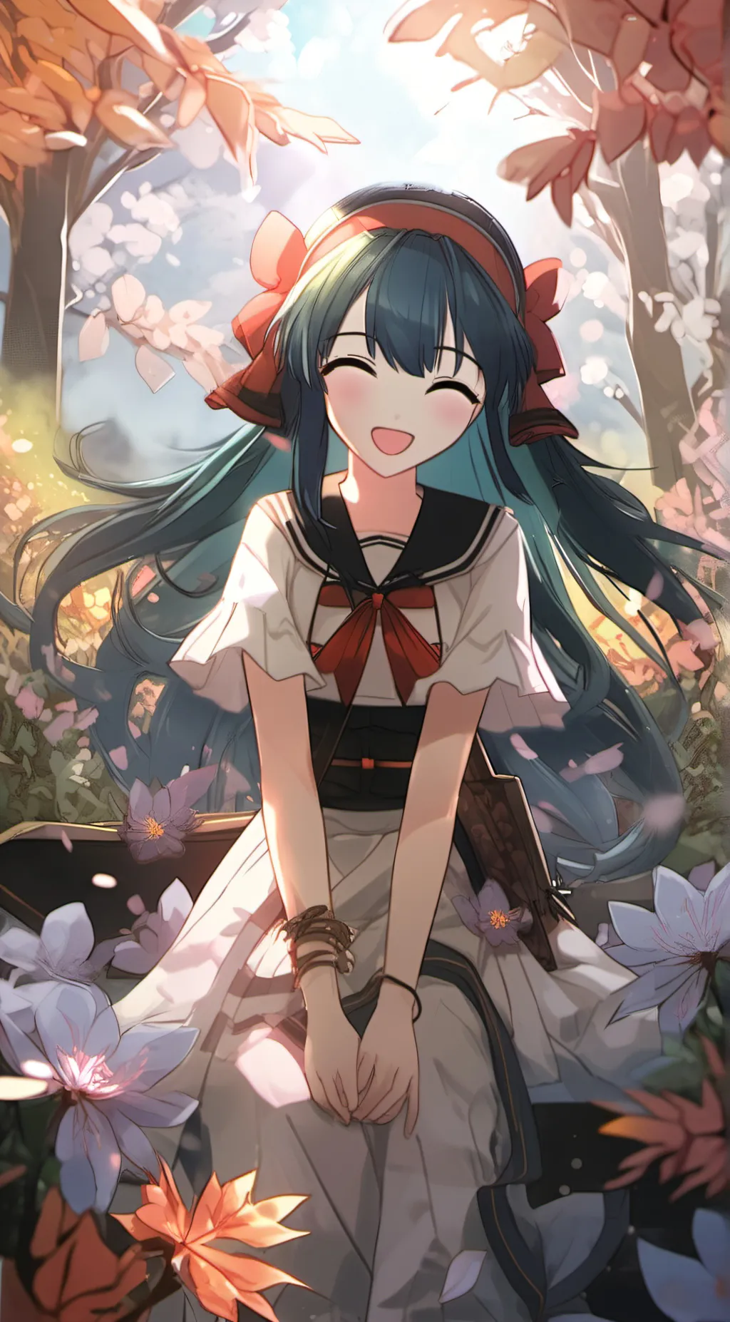 ai character: Cherryville realms background