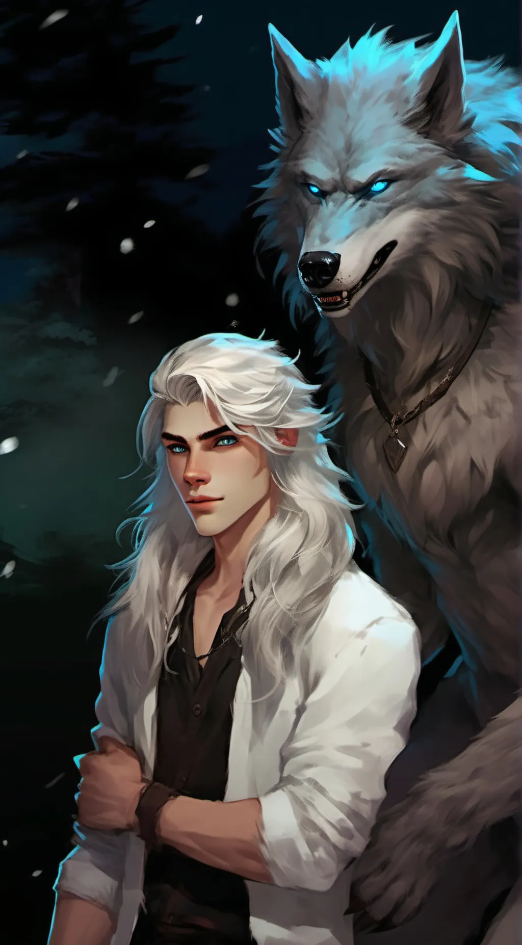 ai character: 「icy」、 background