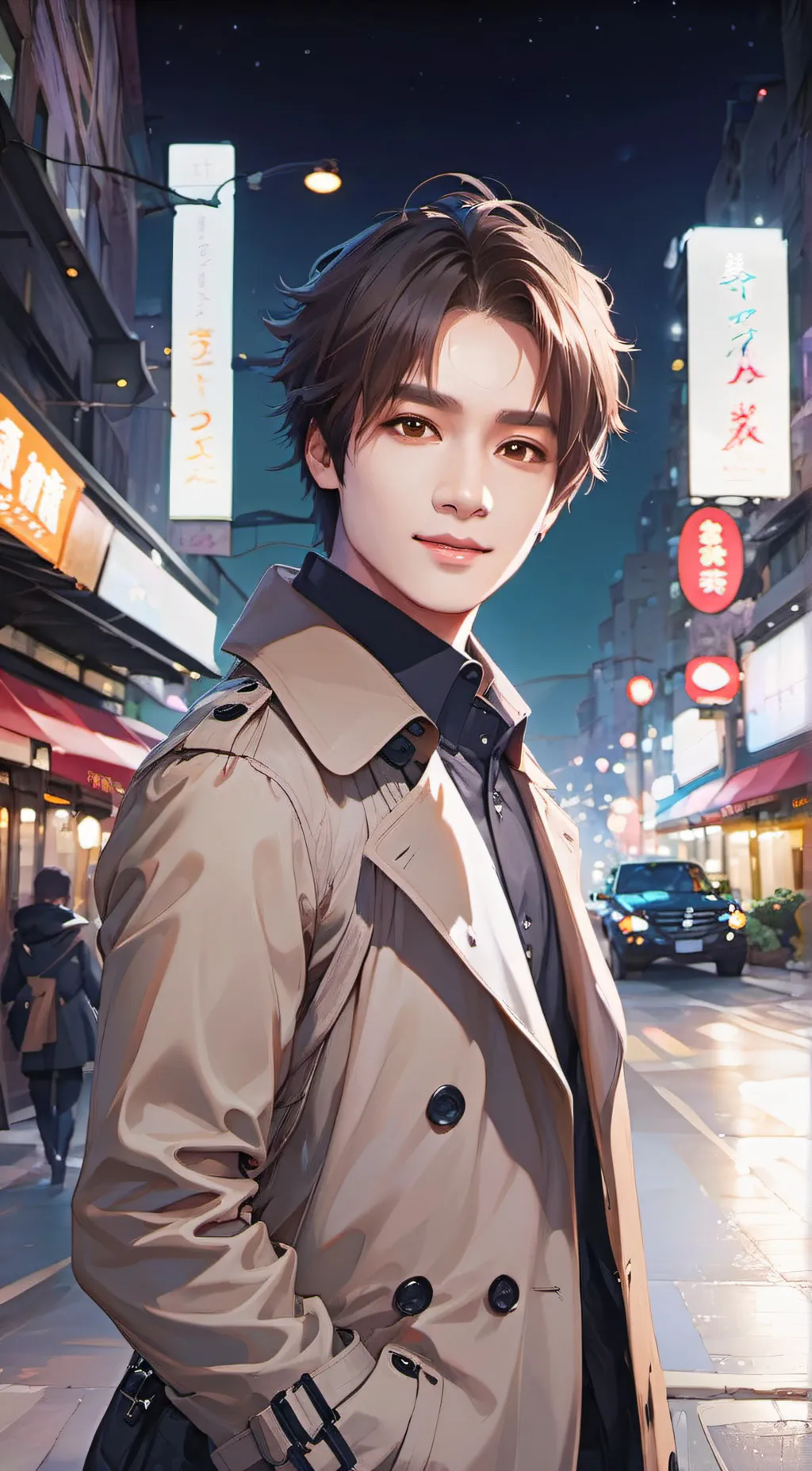 ai character: Lee Know  background