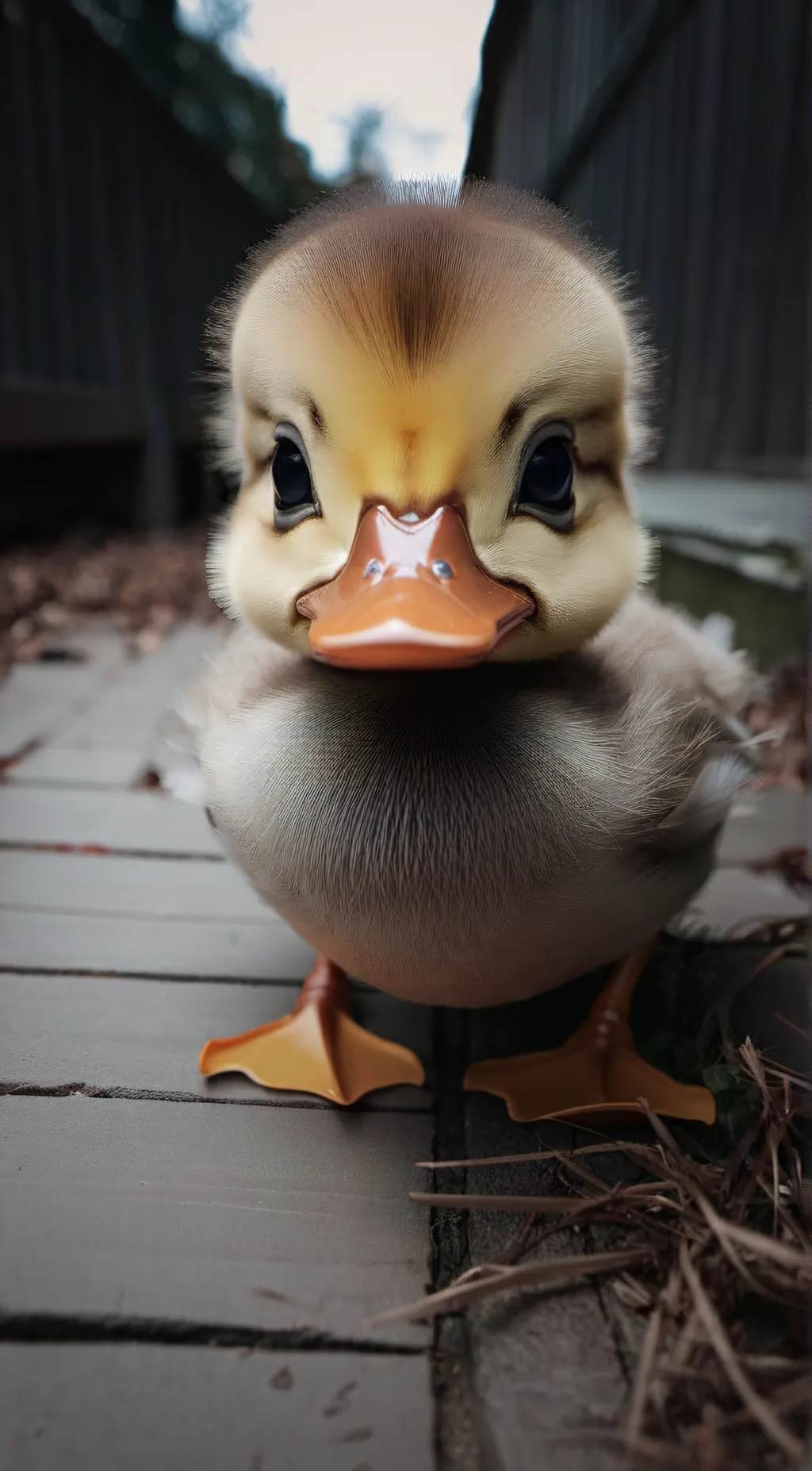 ai character: ugly duckling  background