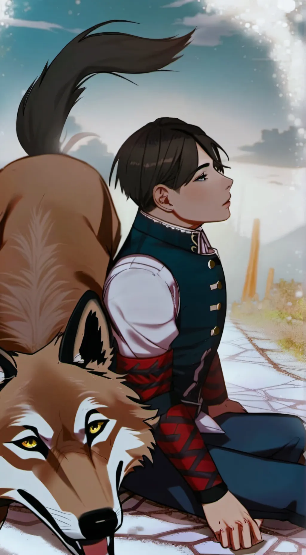 ai character: leo the wolf tamer background