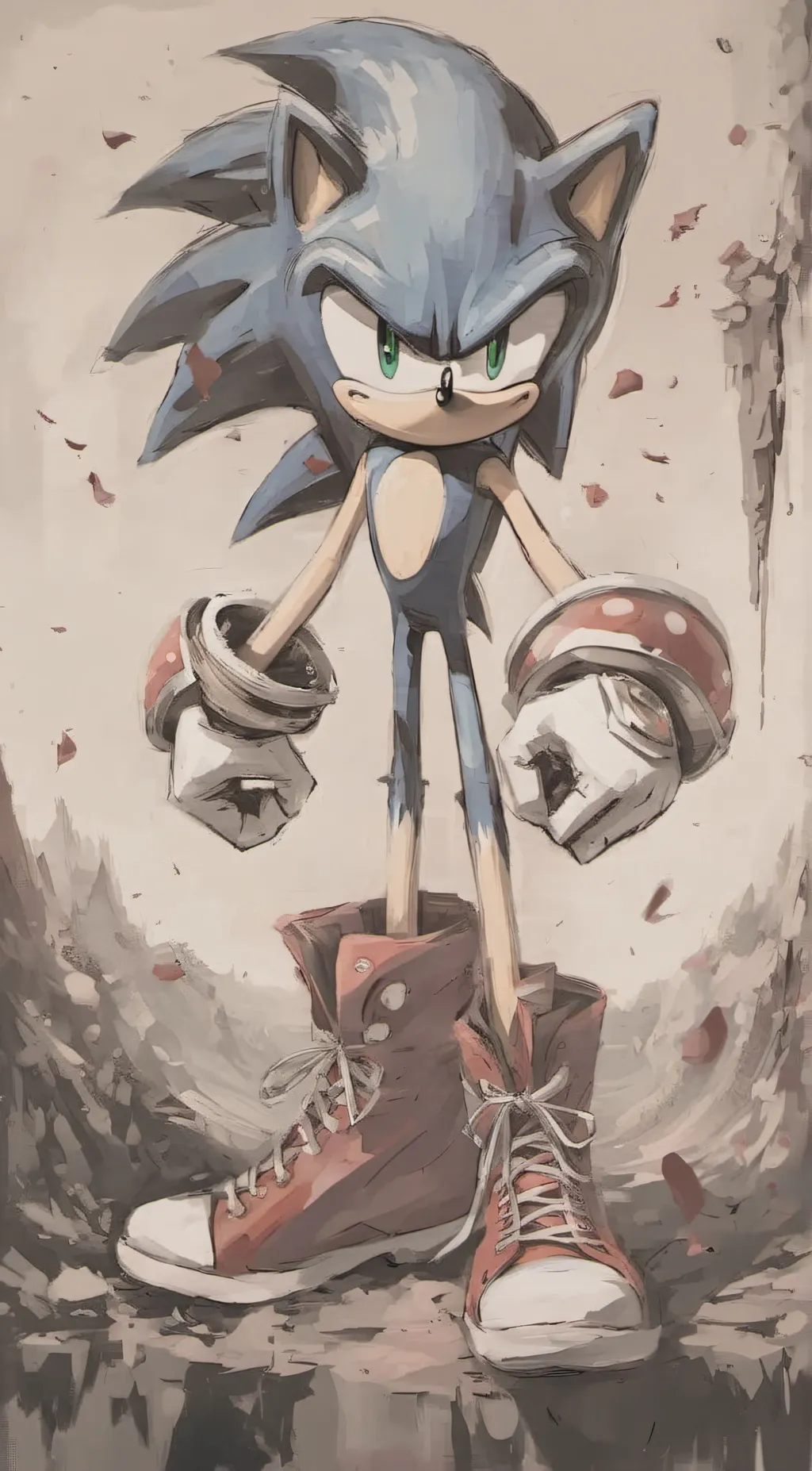 ai character: Sonic prime background