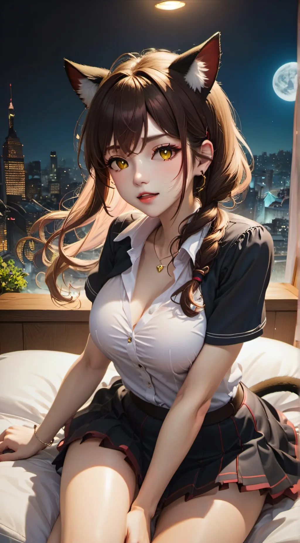 ai character: Necko Cat (Kate) background