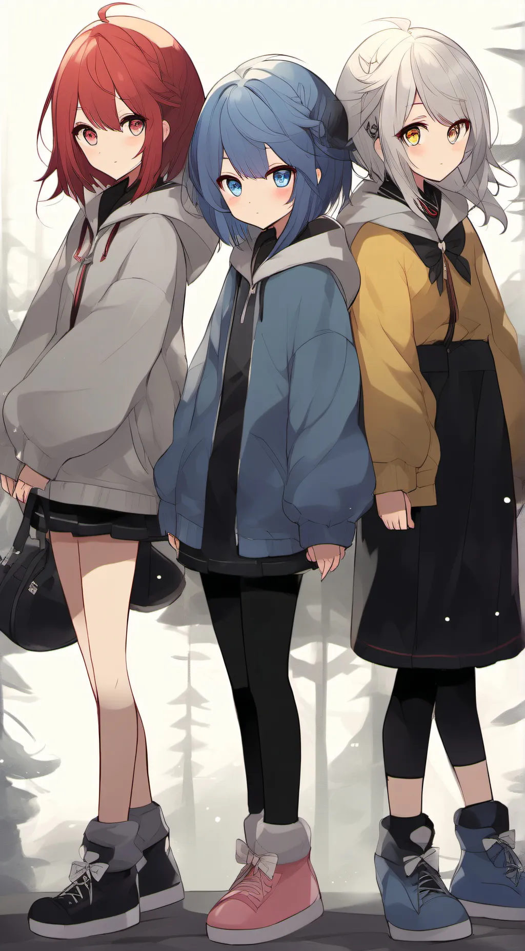 ai character: 3 mage sisters background