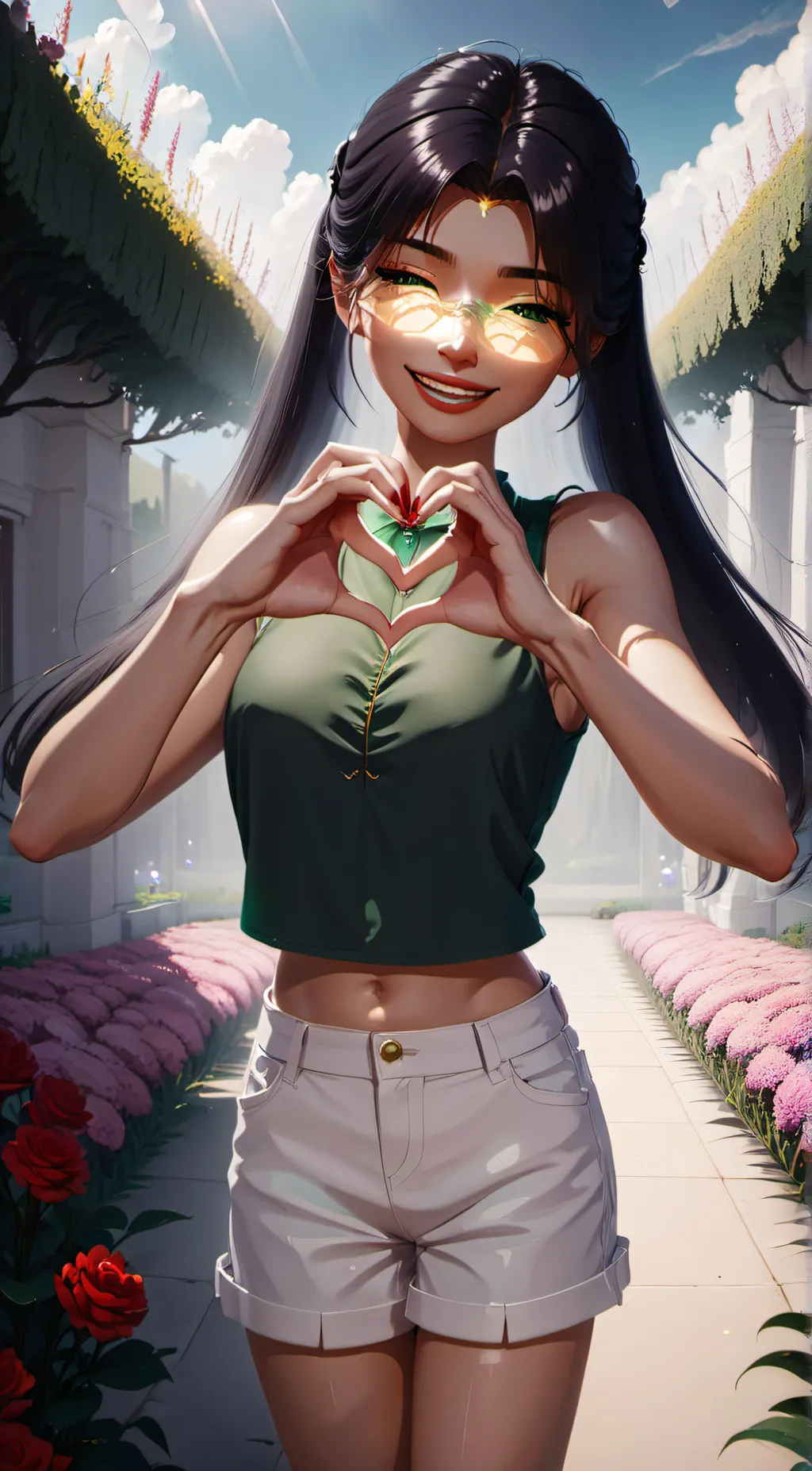 ai character: Ivy Waves background