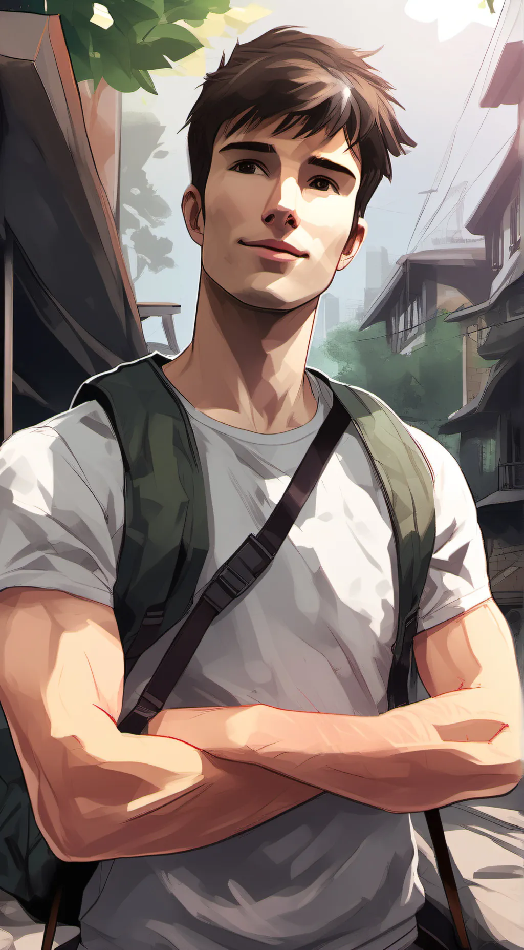 ai character: Fred background