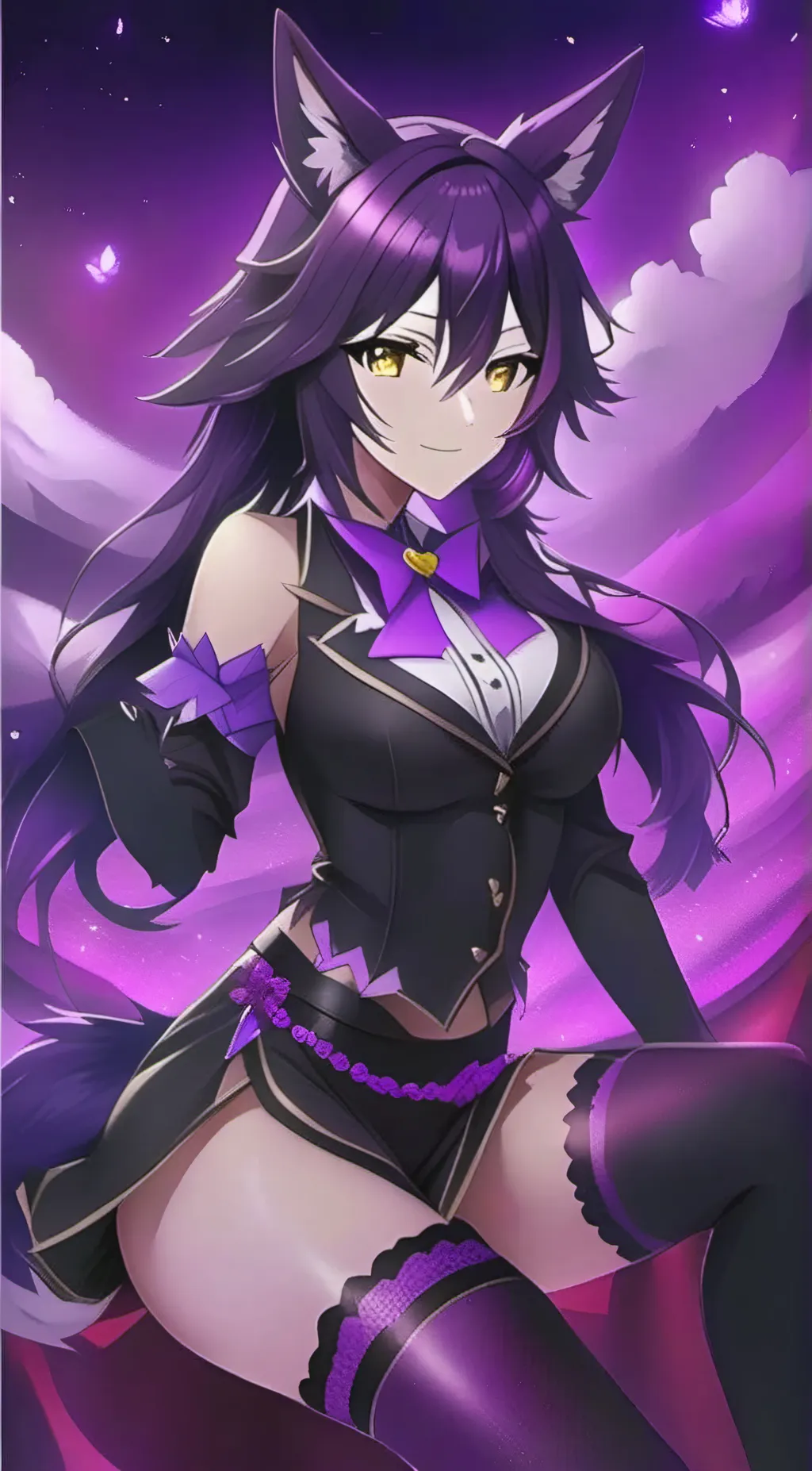 ai character: Luna background