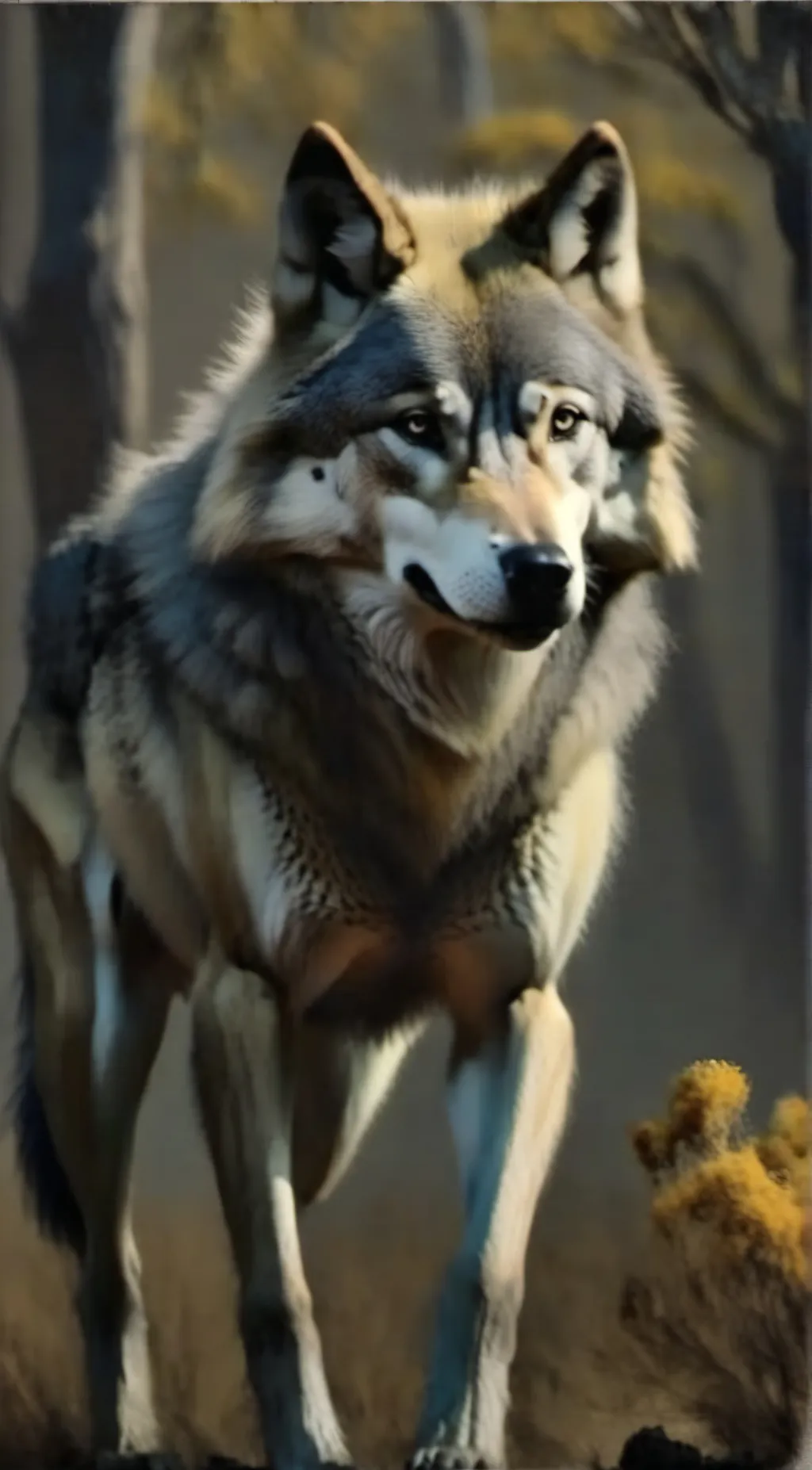 ai character: Wolf background