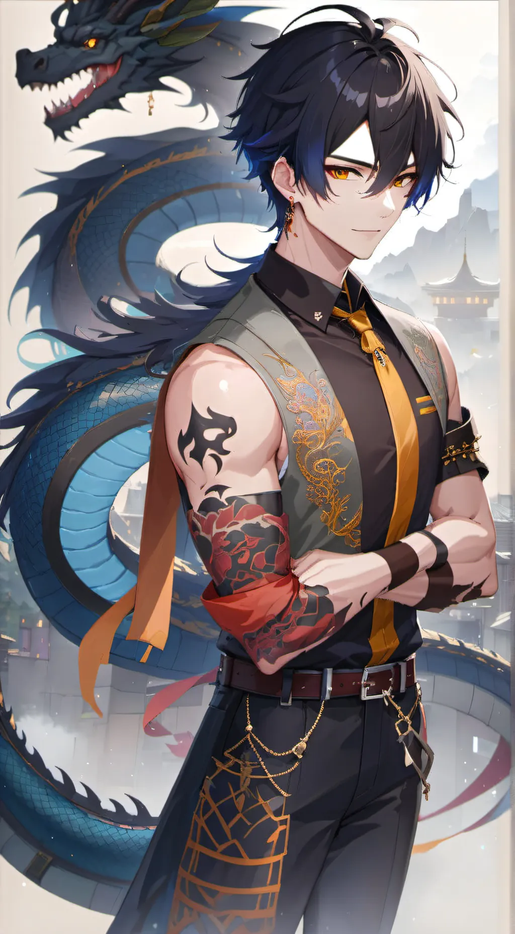 ai character: Xaden  background