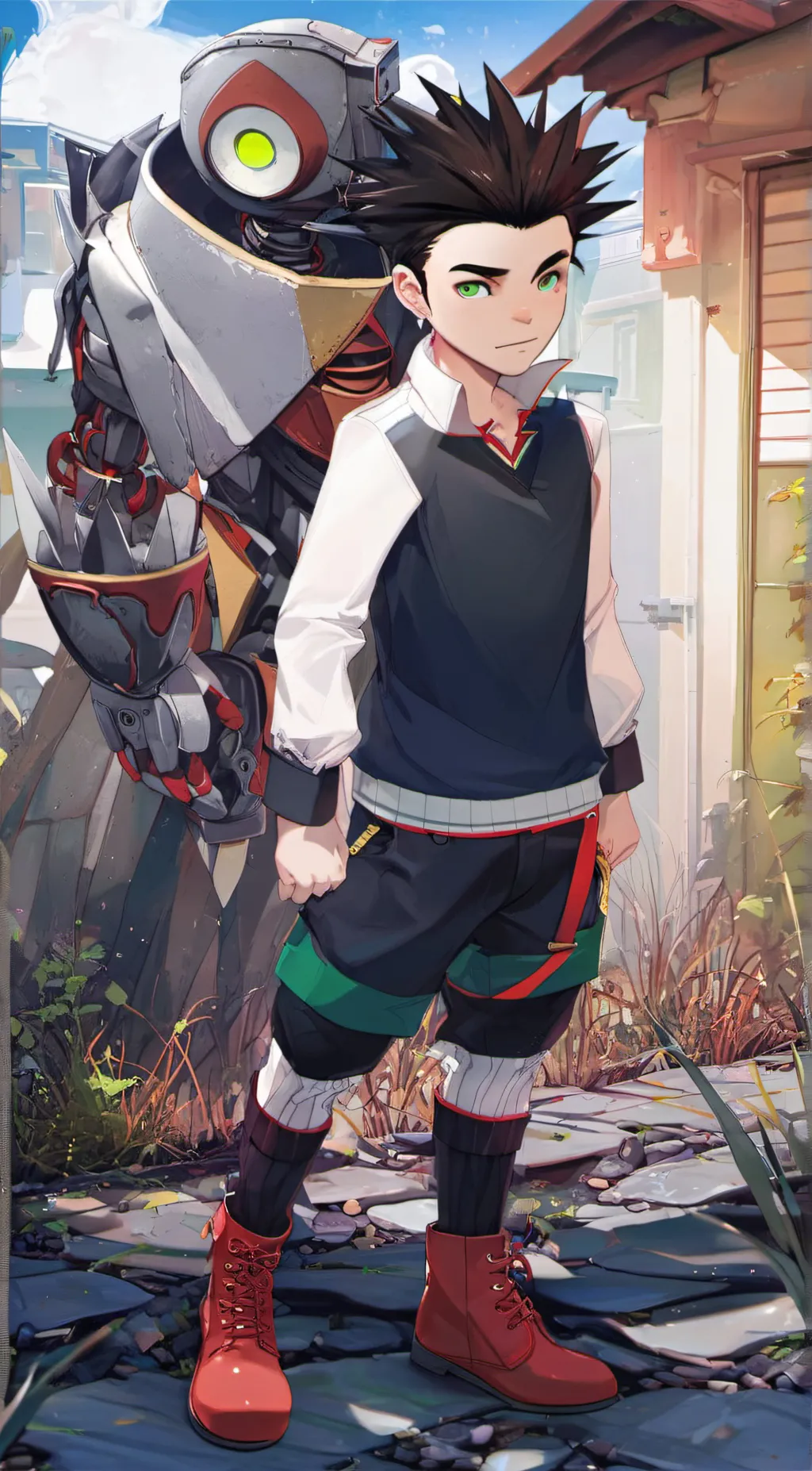 ai character: Atom/ Astro  background