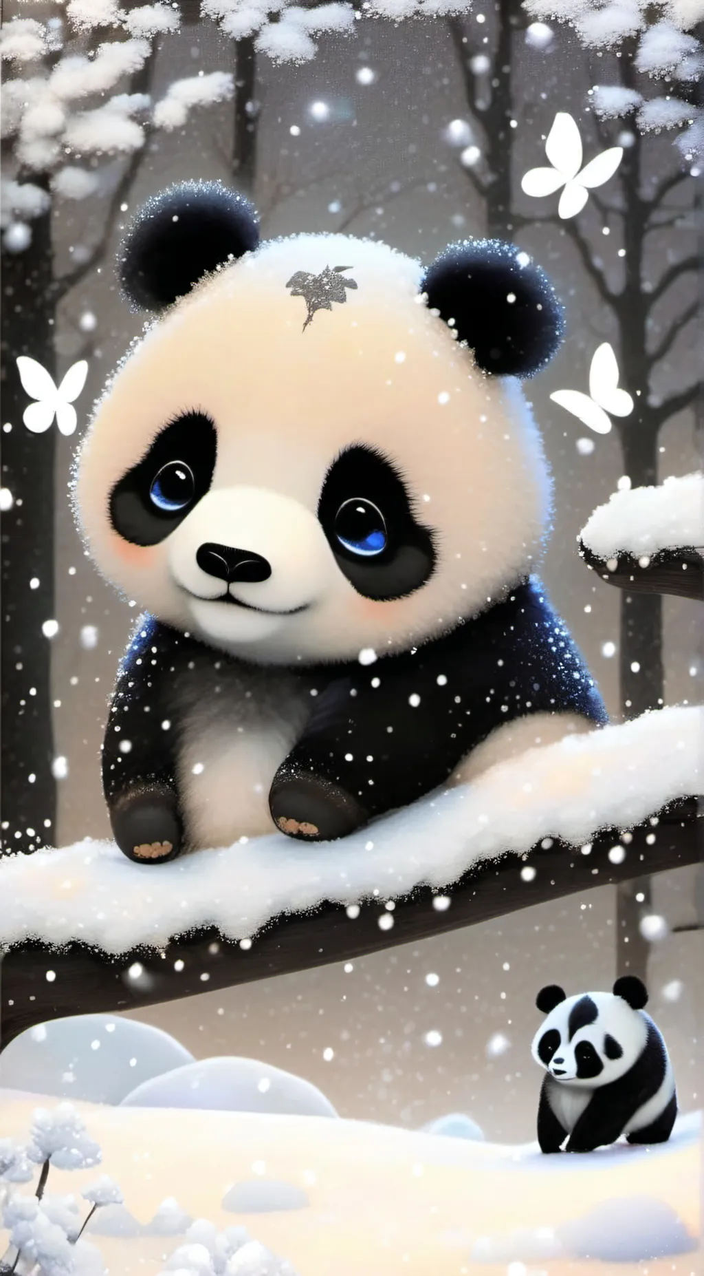 ai character: panda background