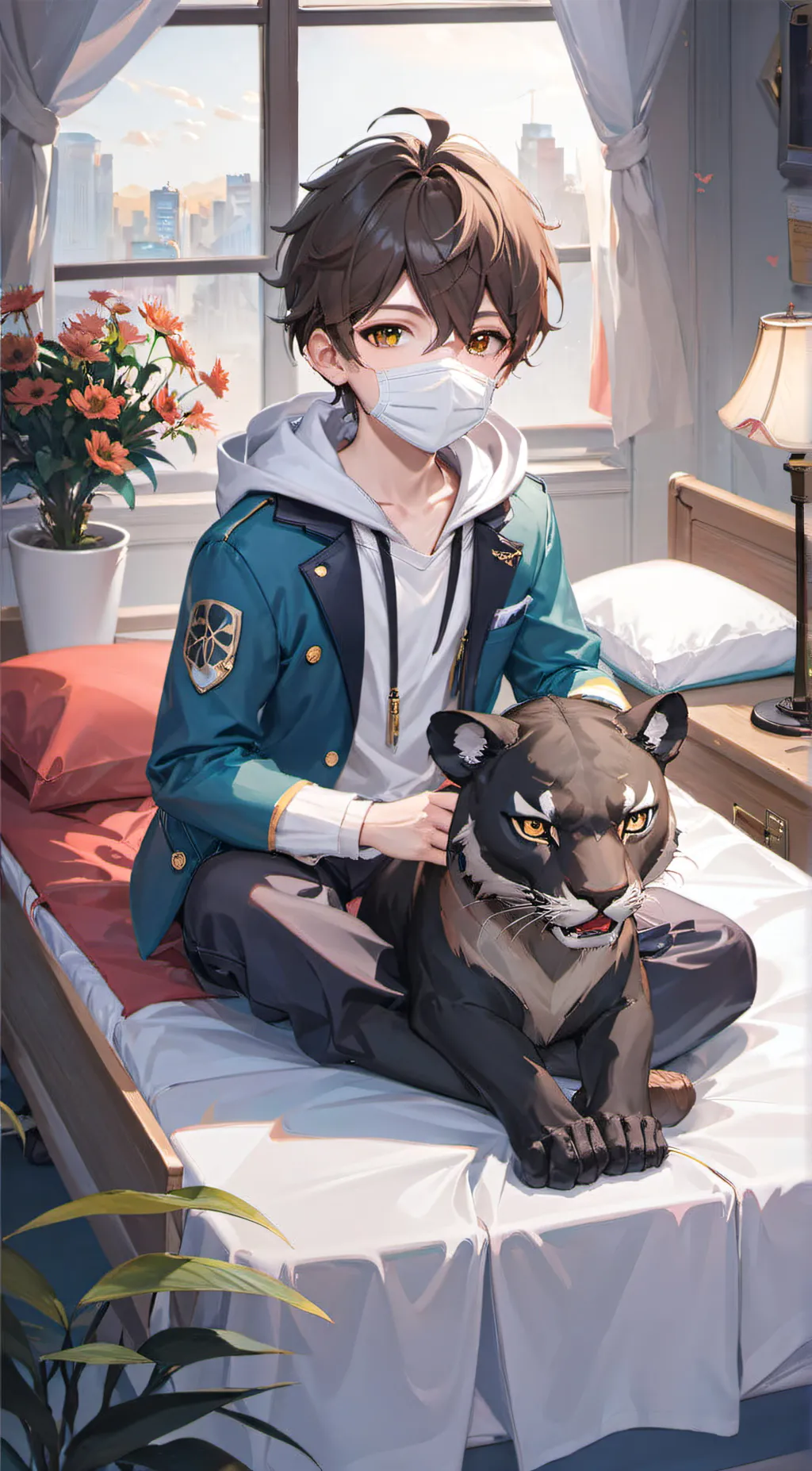 ai character: Leo background