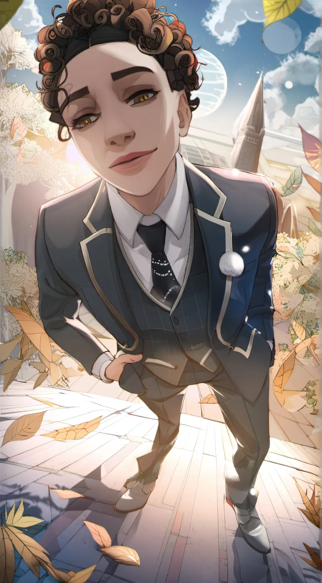 ai character: emerald asscheels background