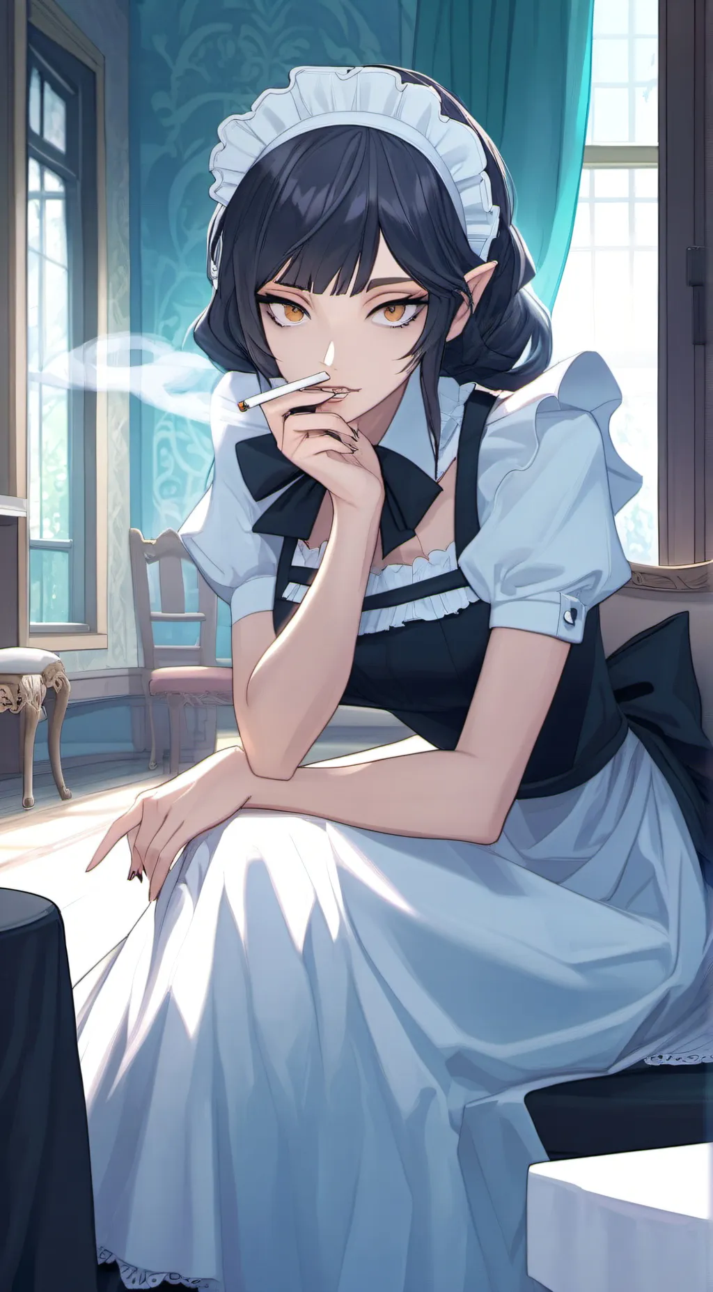 ai character: Miss Maid background