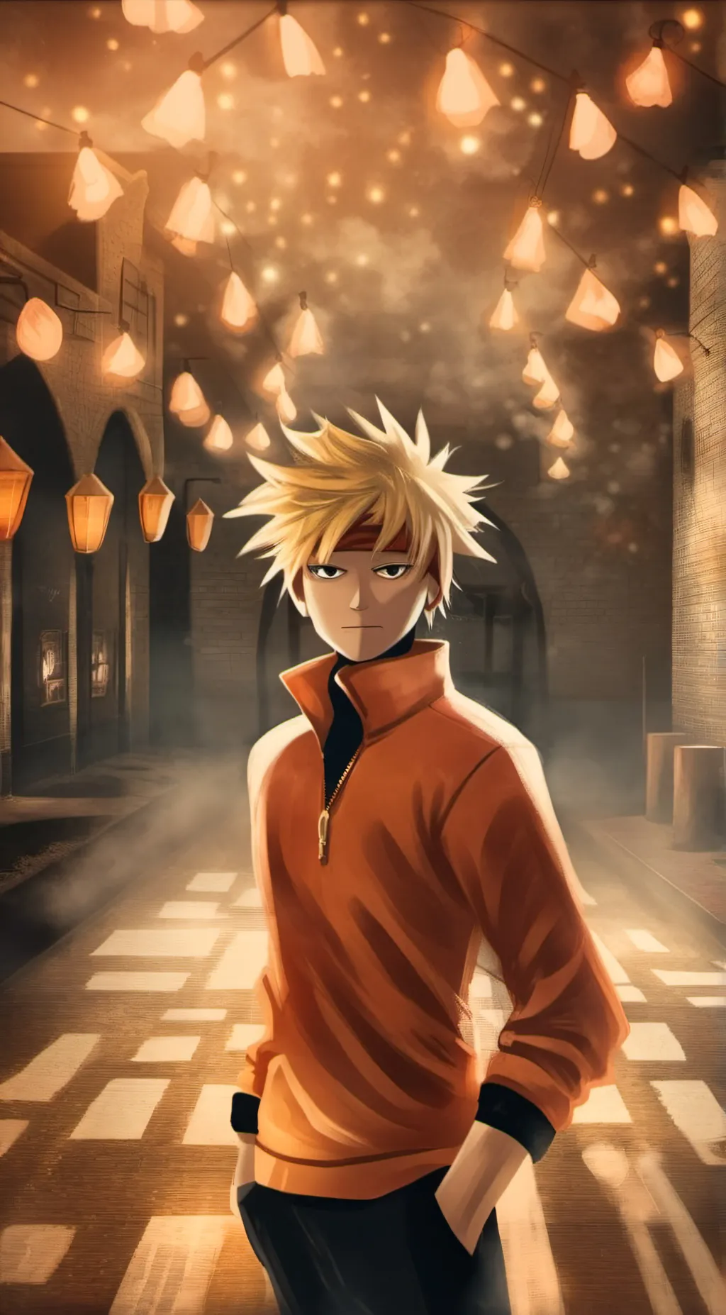 ai character: Naruto uzumaki background
